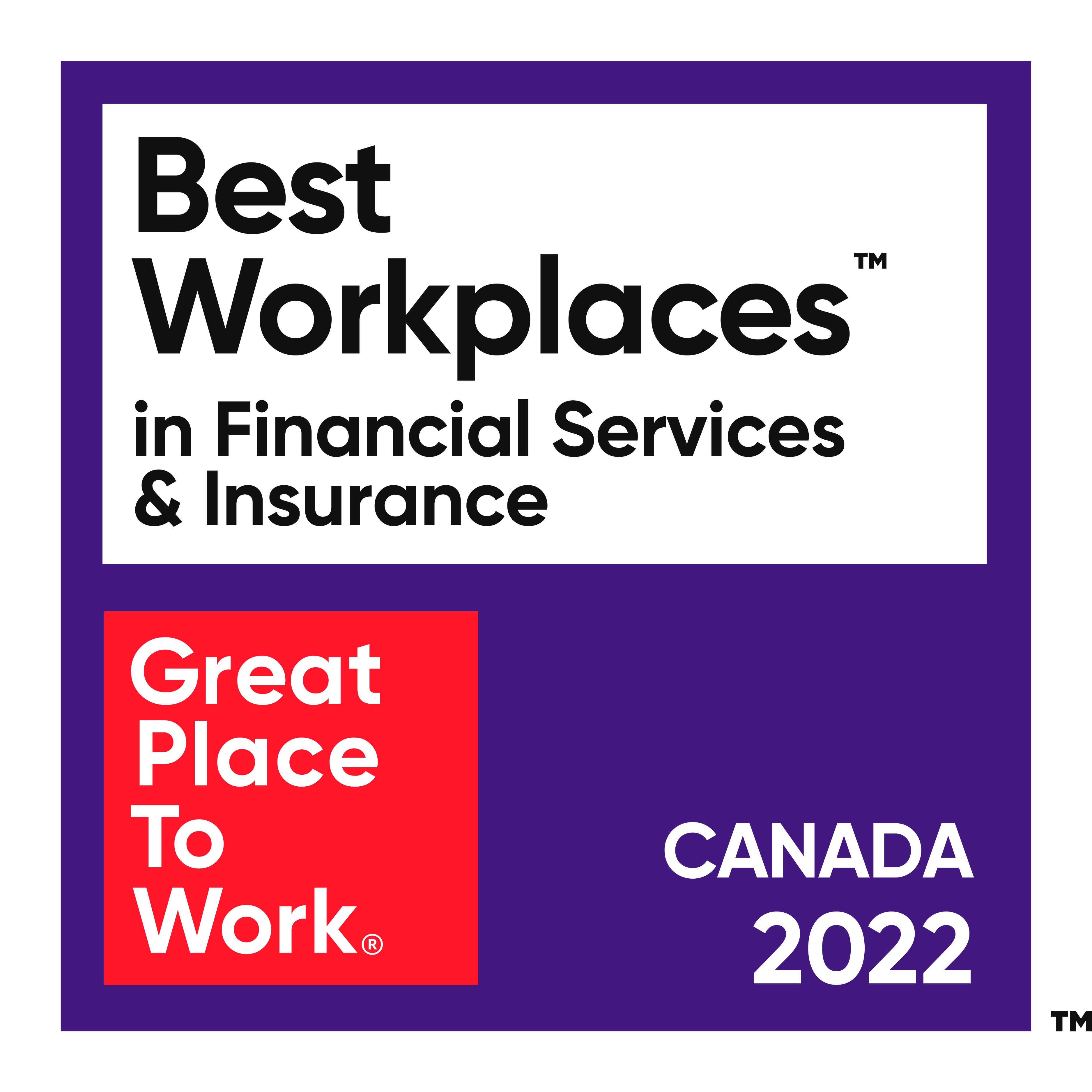 Best Workplaces in Financial Servieces & Insurance Canada 2022
