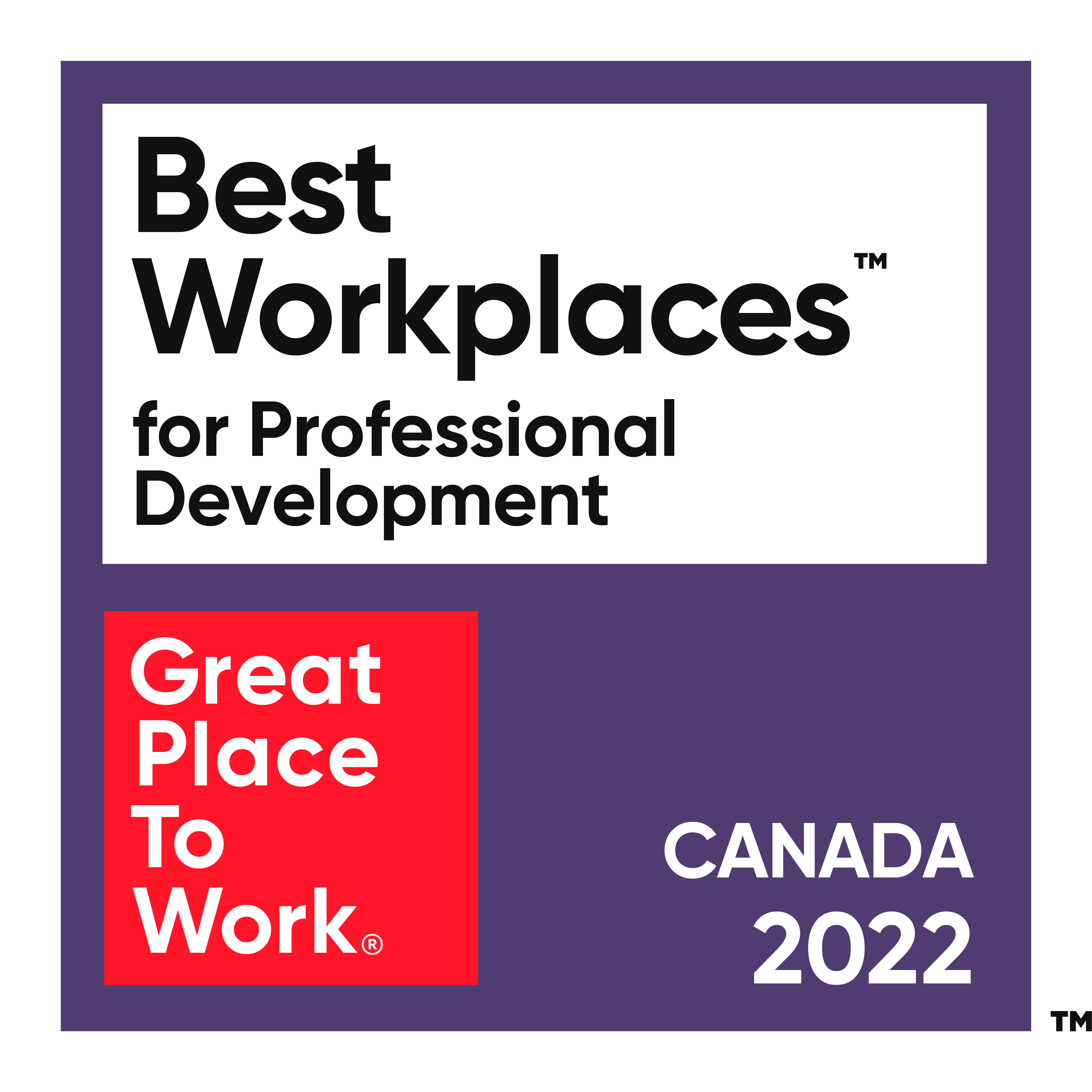 Best Workplaces for Professional Development Canada 2022